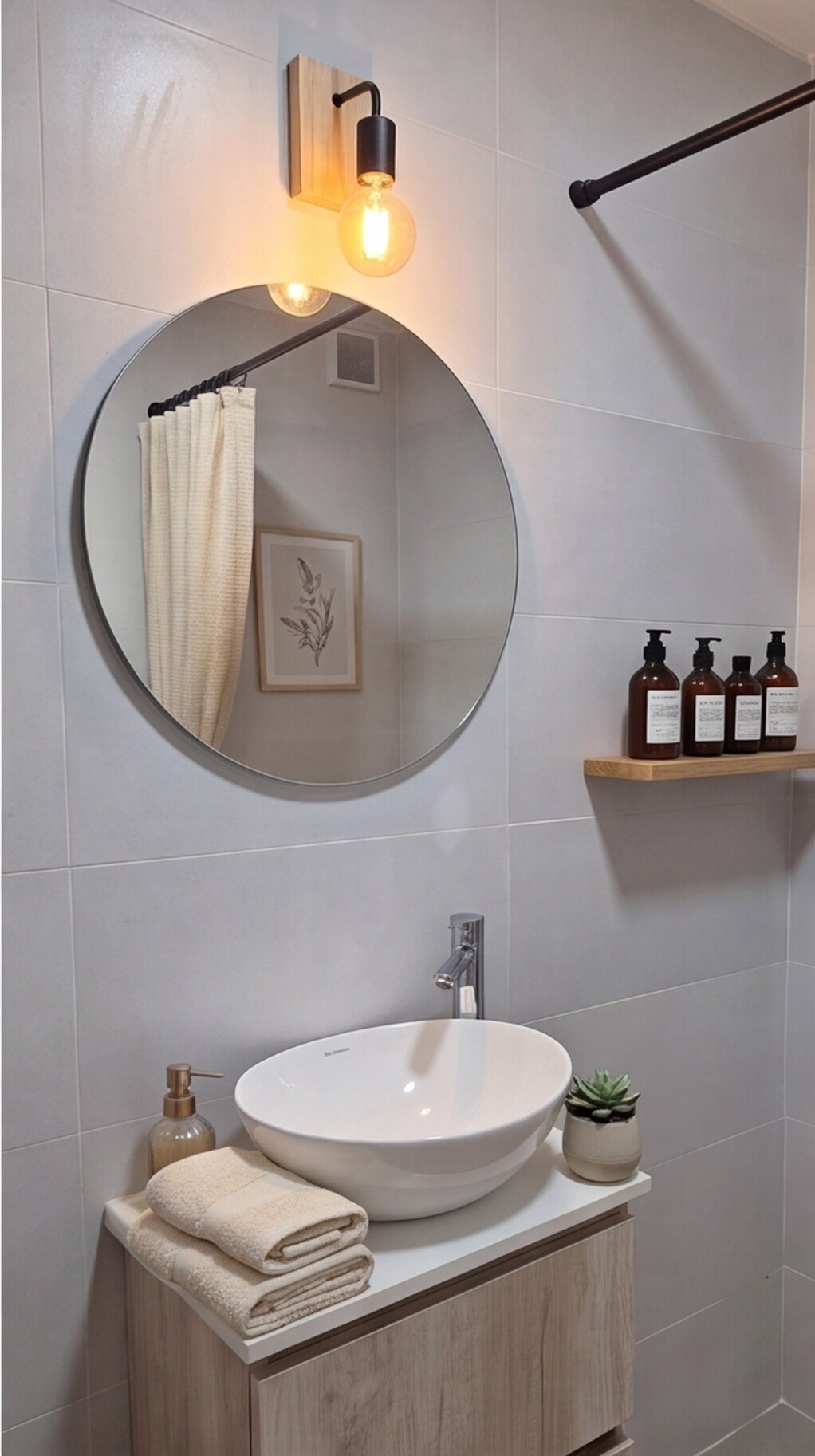 Baño decorado, unidad en planta baja